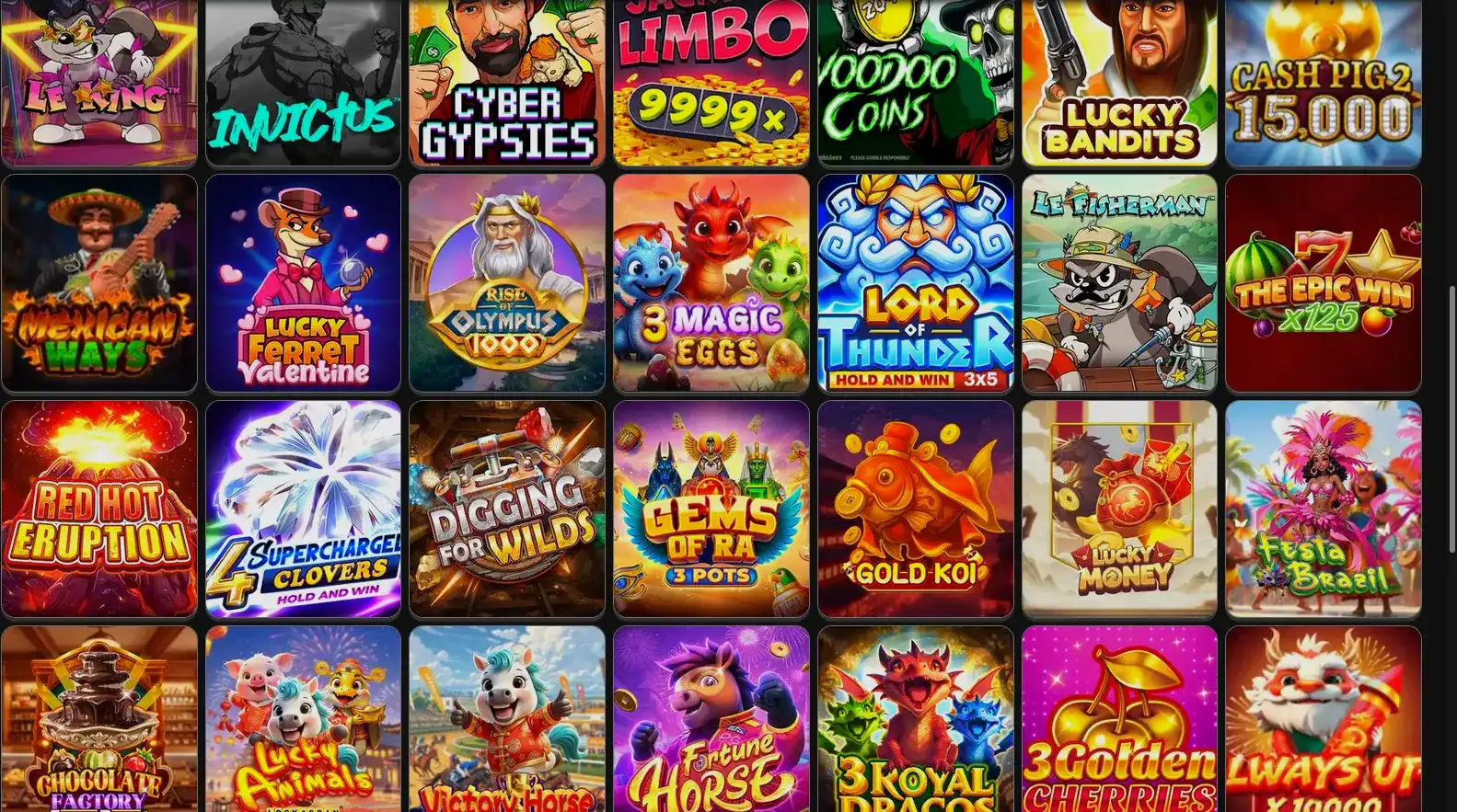 Коллекция популярных игровых слотов от топовых провайдеров на экране планшета